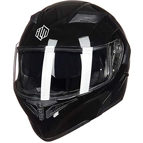 Motorcycle Dual Visor Flip up Modular Full Face Helmet DOT B960197