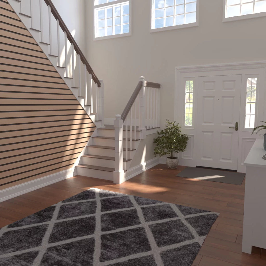 Adjustable Wood Slat Wall Panel Kit, Alder, 15 Slats R28124