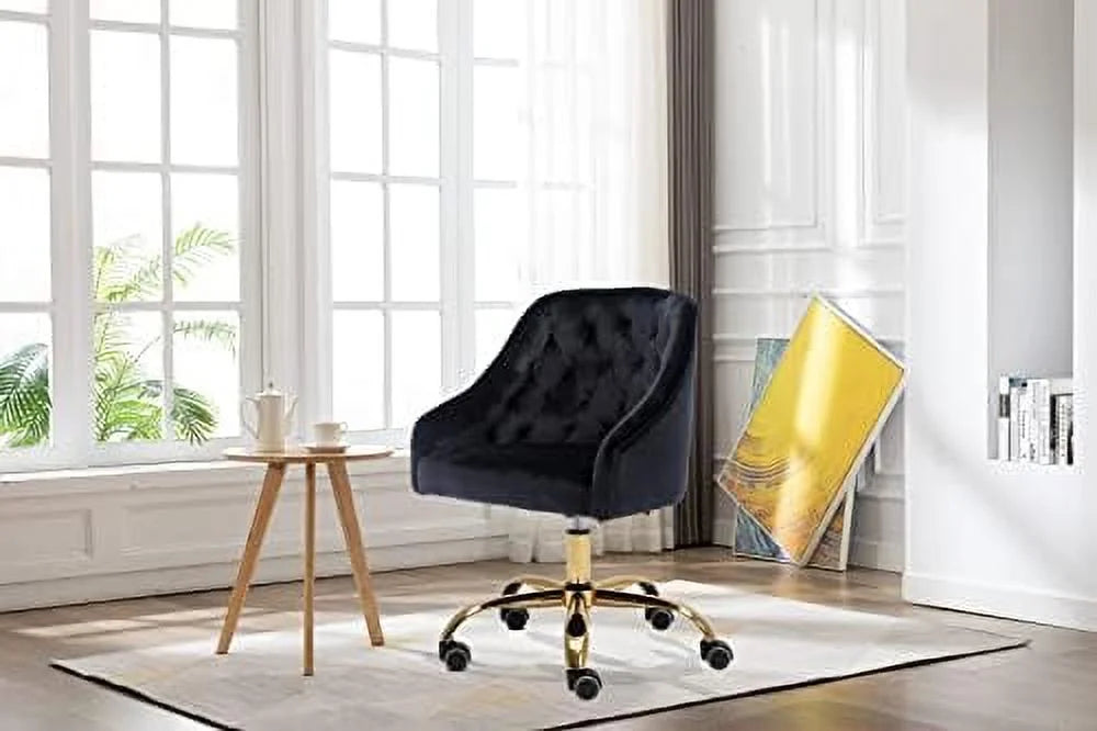 Red Velvet Adjustable Swivel Office Chair V397999