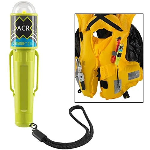 Water Activated Emergency Strobe Safety Light with Mounting Clip D70798
