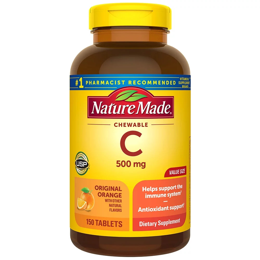 Chewable Vitamin C 500 mg Tablets 150 Count U54895