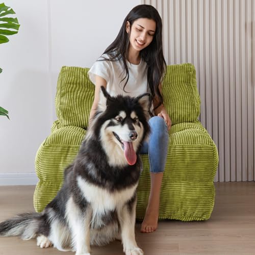 Folding Sofa Bed Convertible Sleeper Chair with Pillow Dark Grey Y1080