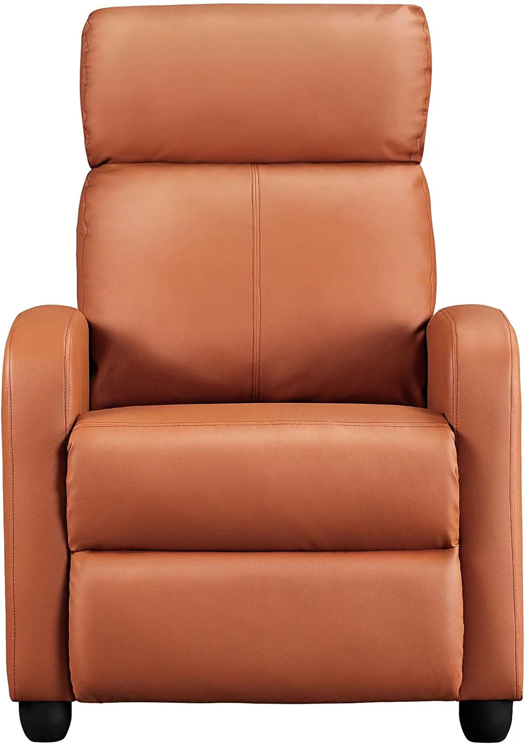 Tan Faux Leather Recliner Chair S4632