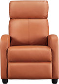 Tan Faux Leather Recliner Chair S4632