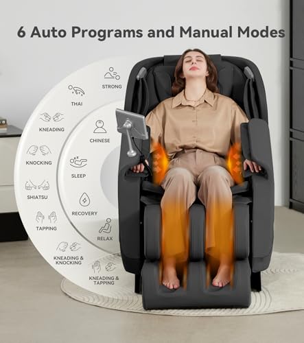 Brown Zero Gravity SL-Track Shiatsu Massage Chair Recliner K704