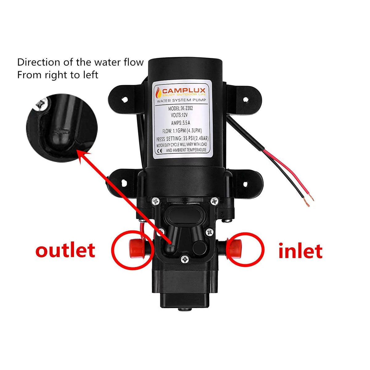 12V Water Pump for Tankless Water Heater J514802