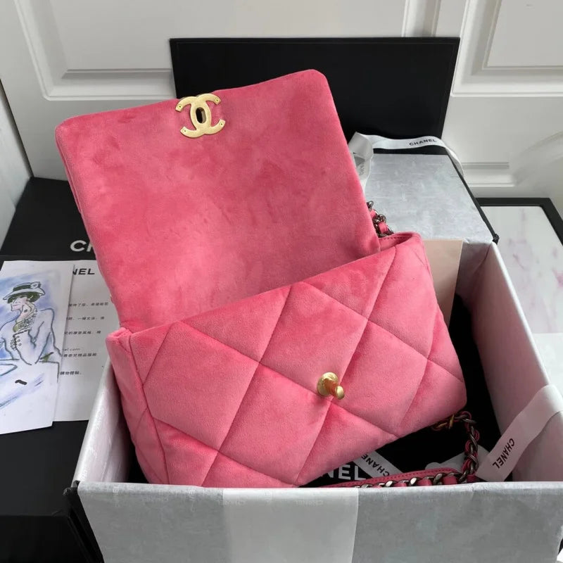 Large Velvet Flap Bag Z977444