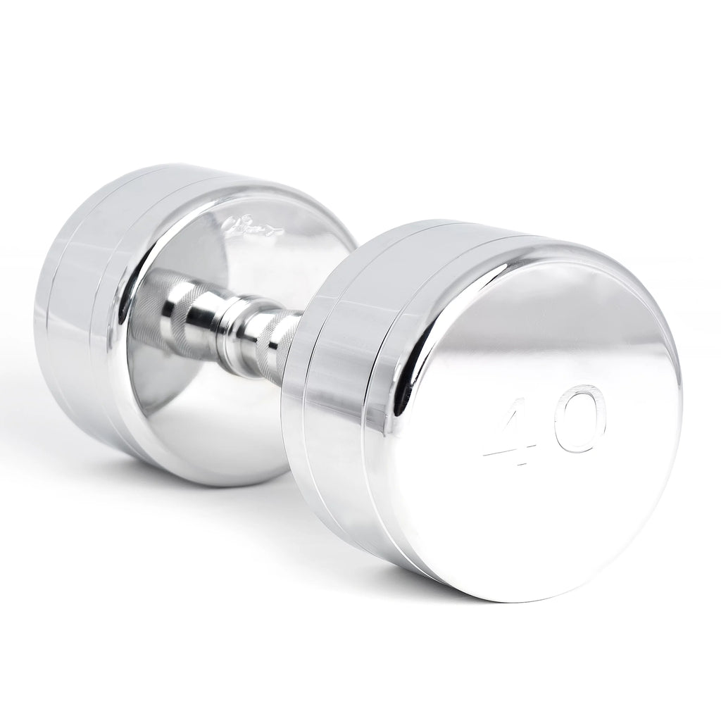 Chrome Dumbbell with Contoured Handle, 40 lbs D5139