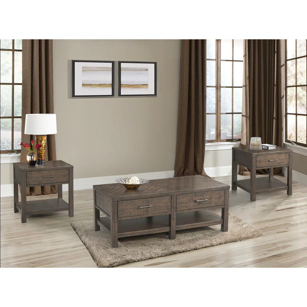Square End Table in Walnut L8853