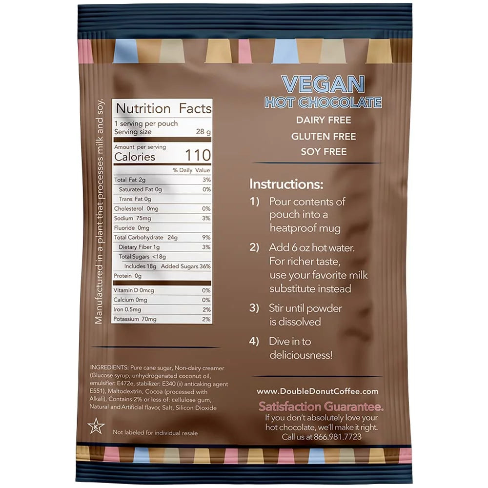Dairy Free Vegan Hot Chocolate Mix 30 Count X352671