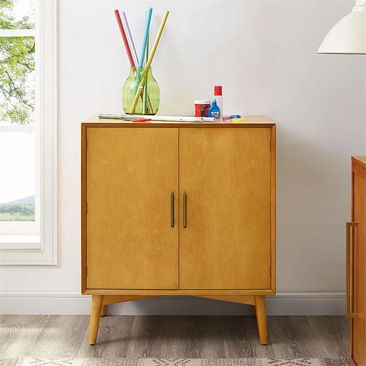 2 Door Wood Bar Cabinet Set S80623
