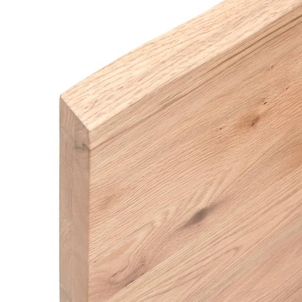 Oak Wall Shelf Solid Wood Light Brown J7398