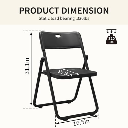 4 Pack Lightweight Folding Chair with Ventilation Holes L433