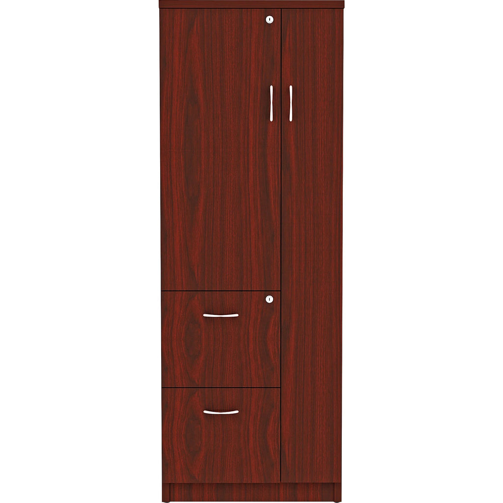 2 Drawer Mahogany Laminate Storage Cabinet O95135