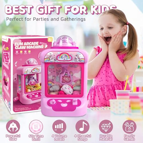Mini Claw Machine with Sound & 20 Mini Plush Toys M804081