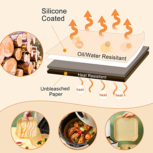 Air Fryer Paper Liners Disposable B7328