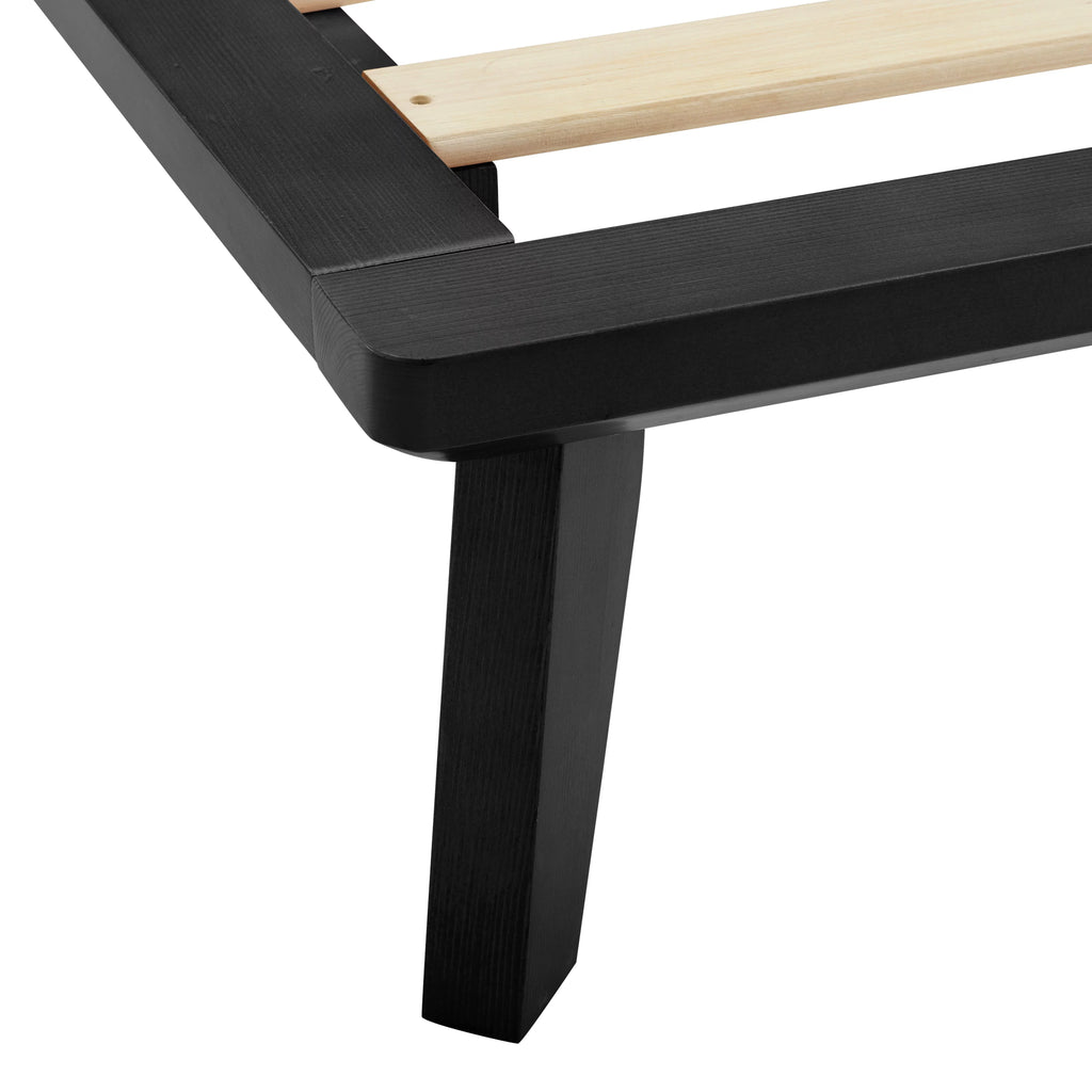 Black 8.5 Inch Wood Platform Bed with Storage O399