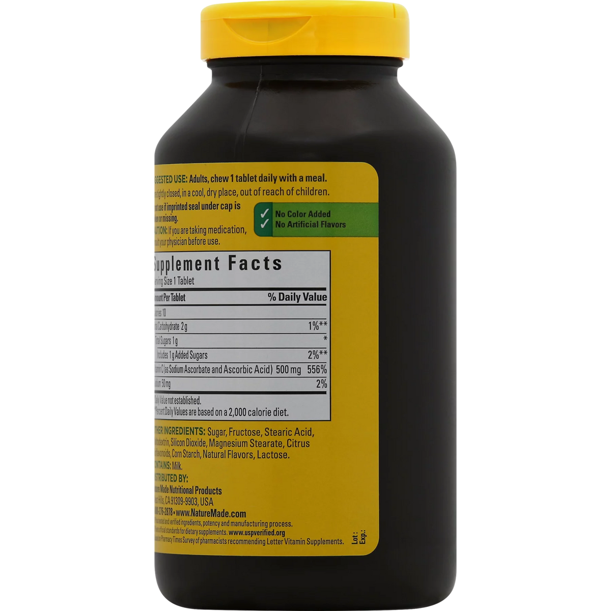 Chewable Vitamin C 500 mg Tablets 150 Count U54895