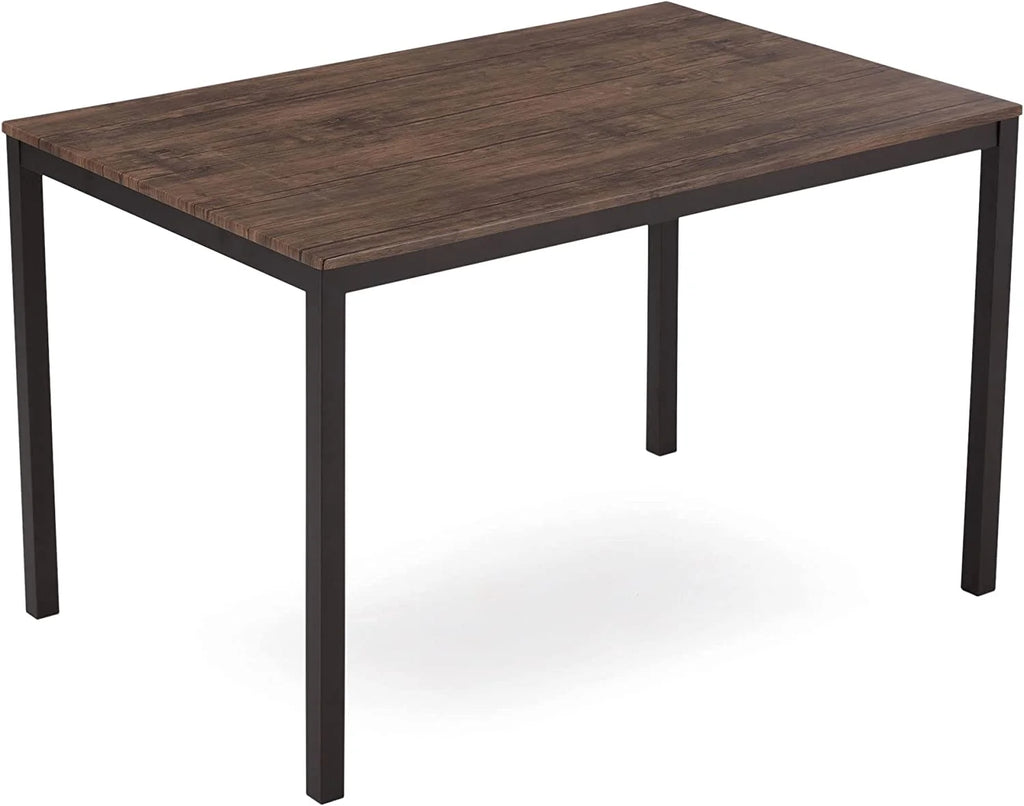 5 Piece Industrial Style Dining Table and Chairs Set Brown/Black A720538