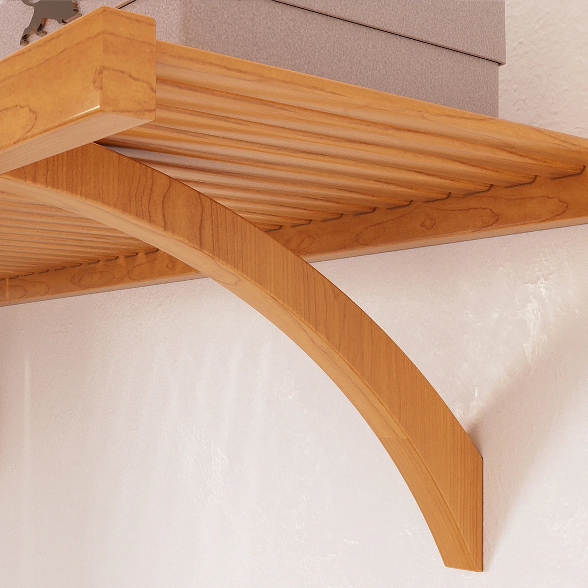 Wood Reach-In Closet System Honey Maple Finish Q24092