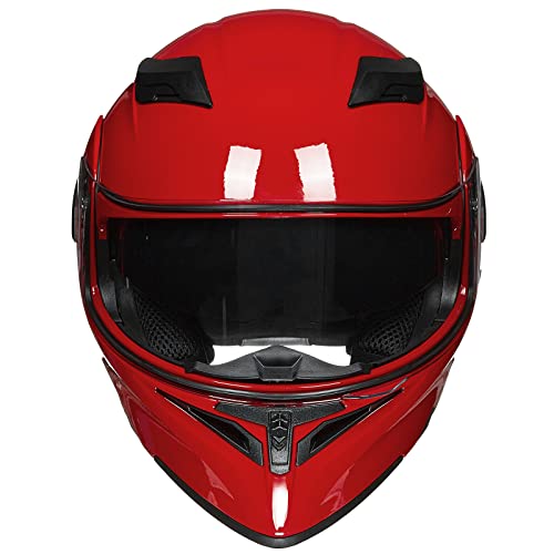 Motorcycle Dual Visor Flip up Modular Full Face Helmet DOT B960197