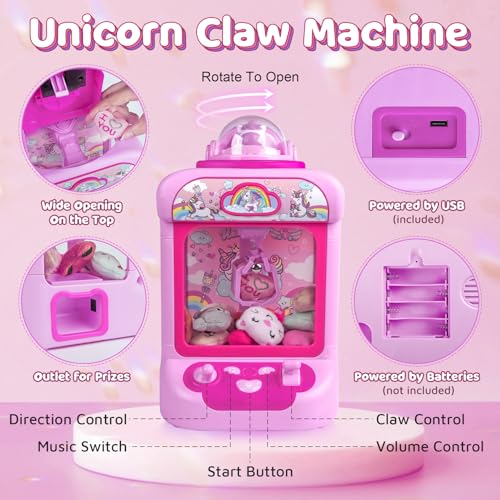 Mini Claw Machine with Sound & 20 Mini Plush Toys M804081