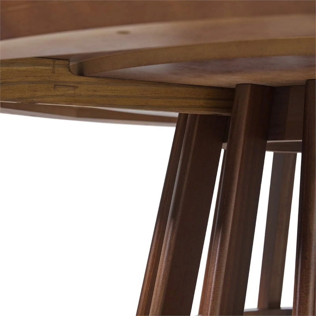 48" Mid-Century Round Wood Pedestal Dining Table P33506