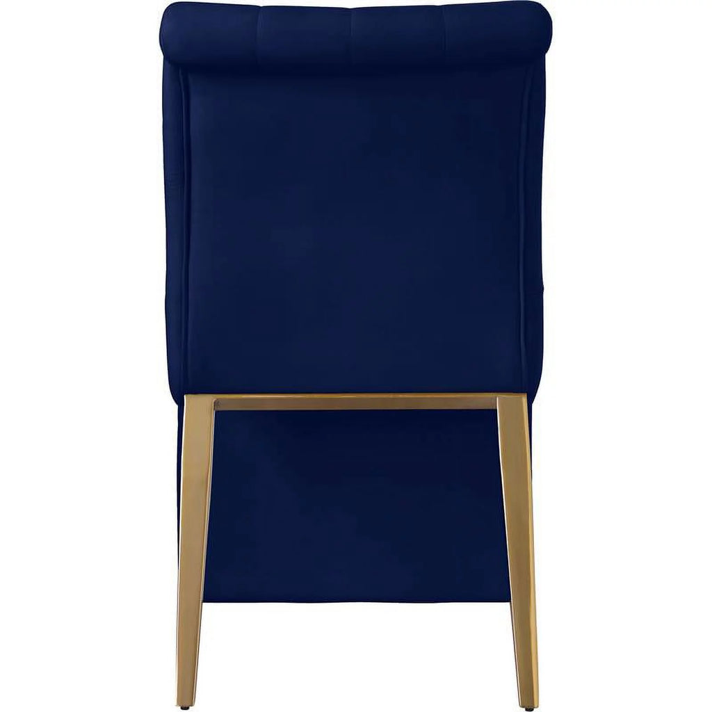 18" Contemporary Velvet Dining Chair Set of 2 V94489