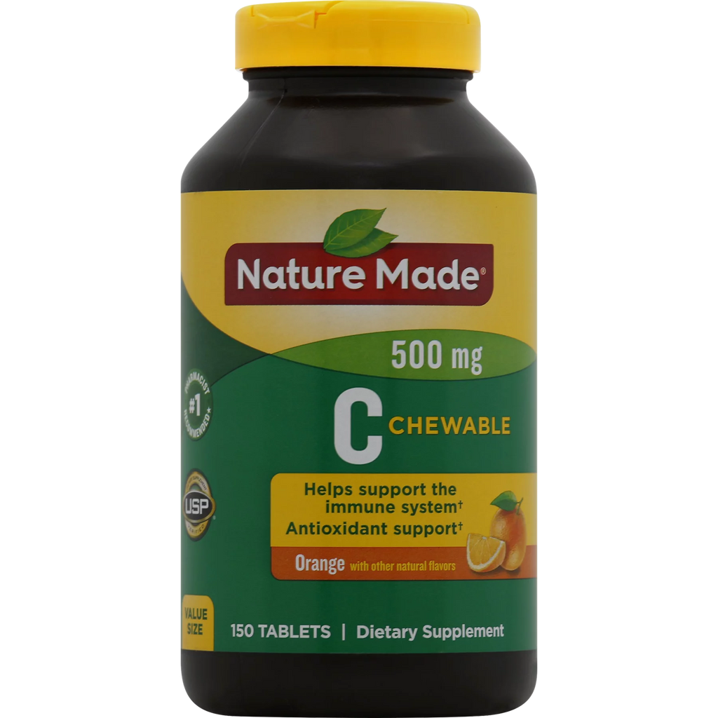 Chewable Vitamin C 500 mg Tablets 150 Count U54895