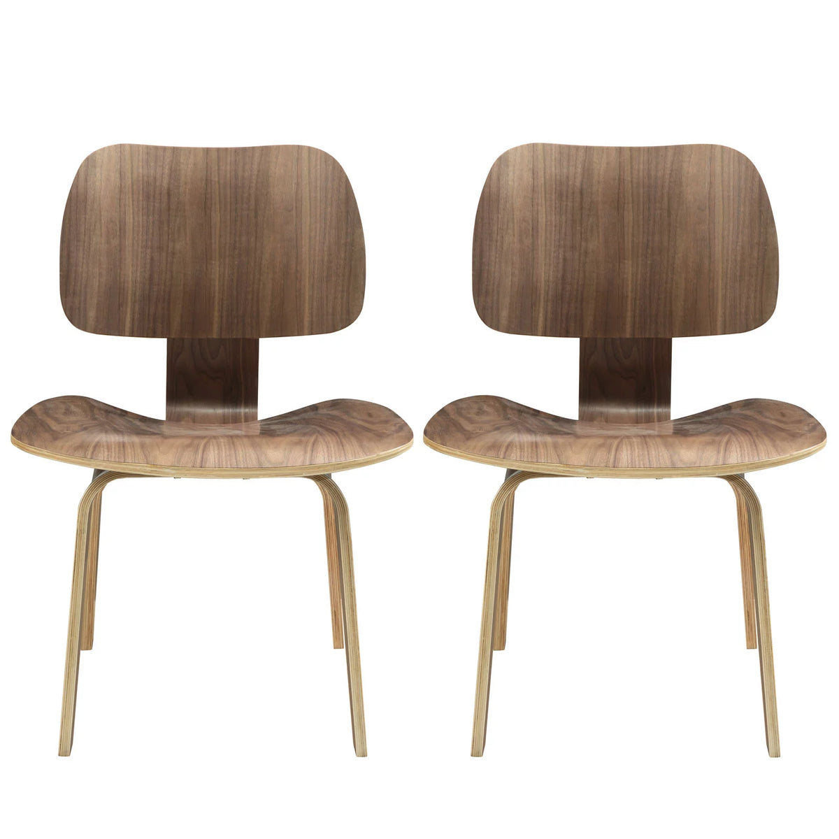 Walnut Dining Chairs Set of 2 O326
