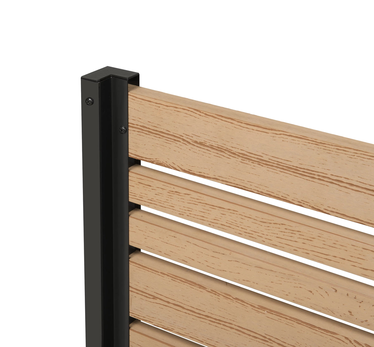 Freestanding Vinyl Outdoor Privacy Screen and Planter Box Kit B991857