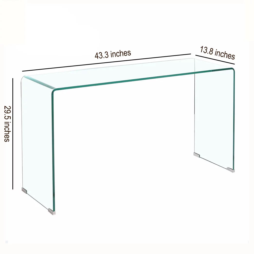 Transparent Tempered Glass Console Table L1286