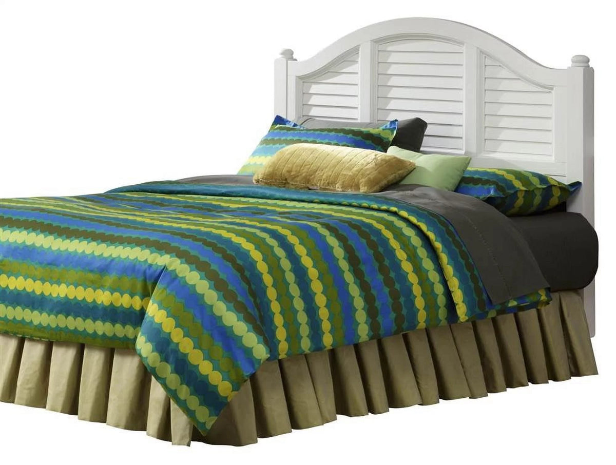 Wood Queen Headboard in Off White B246556