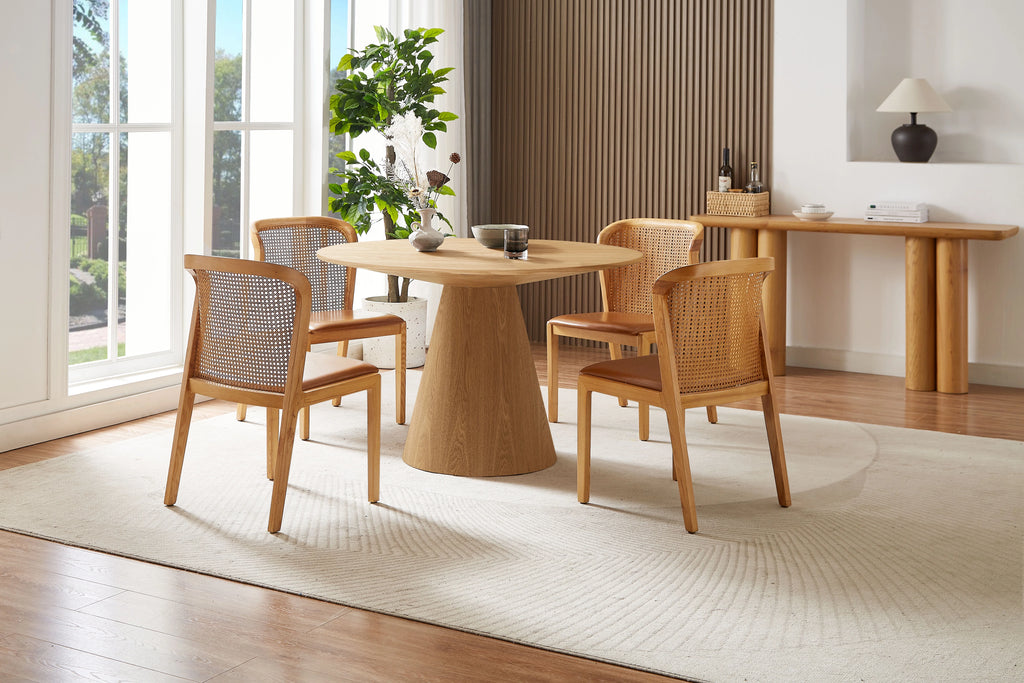 47.24'' Wooden Round Dining Table E511