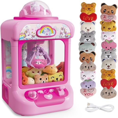 Mini Claw Machine with Sound & 20 Mini Plush Toys M804081
