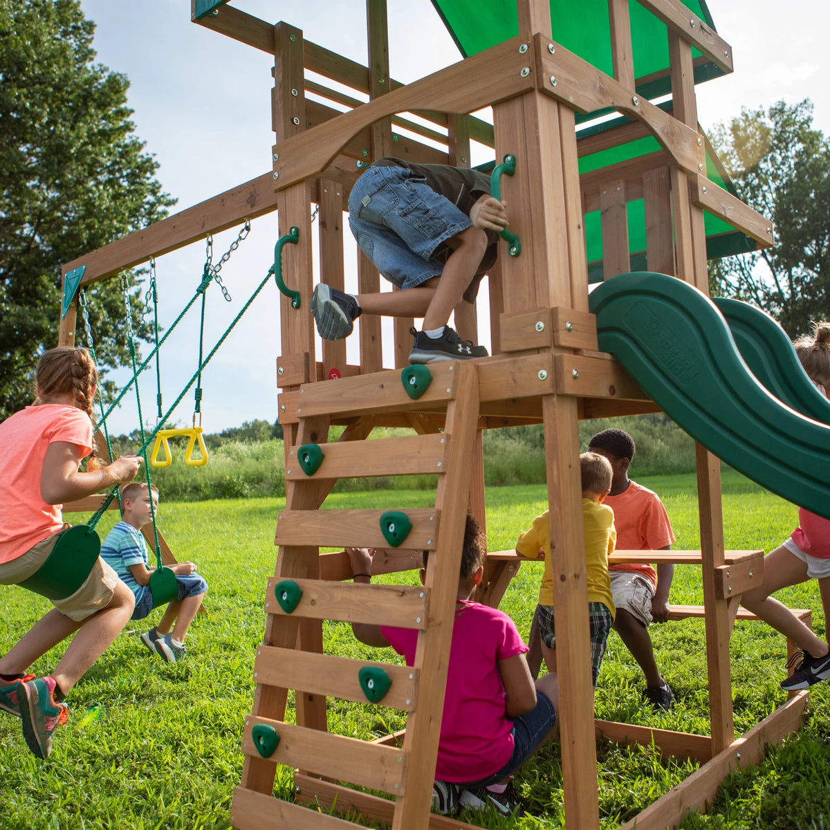 All Cedar Wood Playset Swing Set S669923