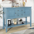 Vintage Console Table with Four Drawers and Bottom Shelf M786651