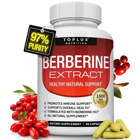 1800mg Berberine Hcl 90 Capsules L712