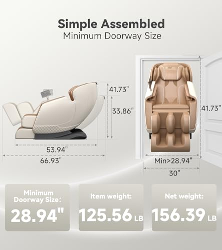 Brown Zero Gravity SL-Track Shiatsu Massage Chair Recliner K704