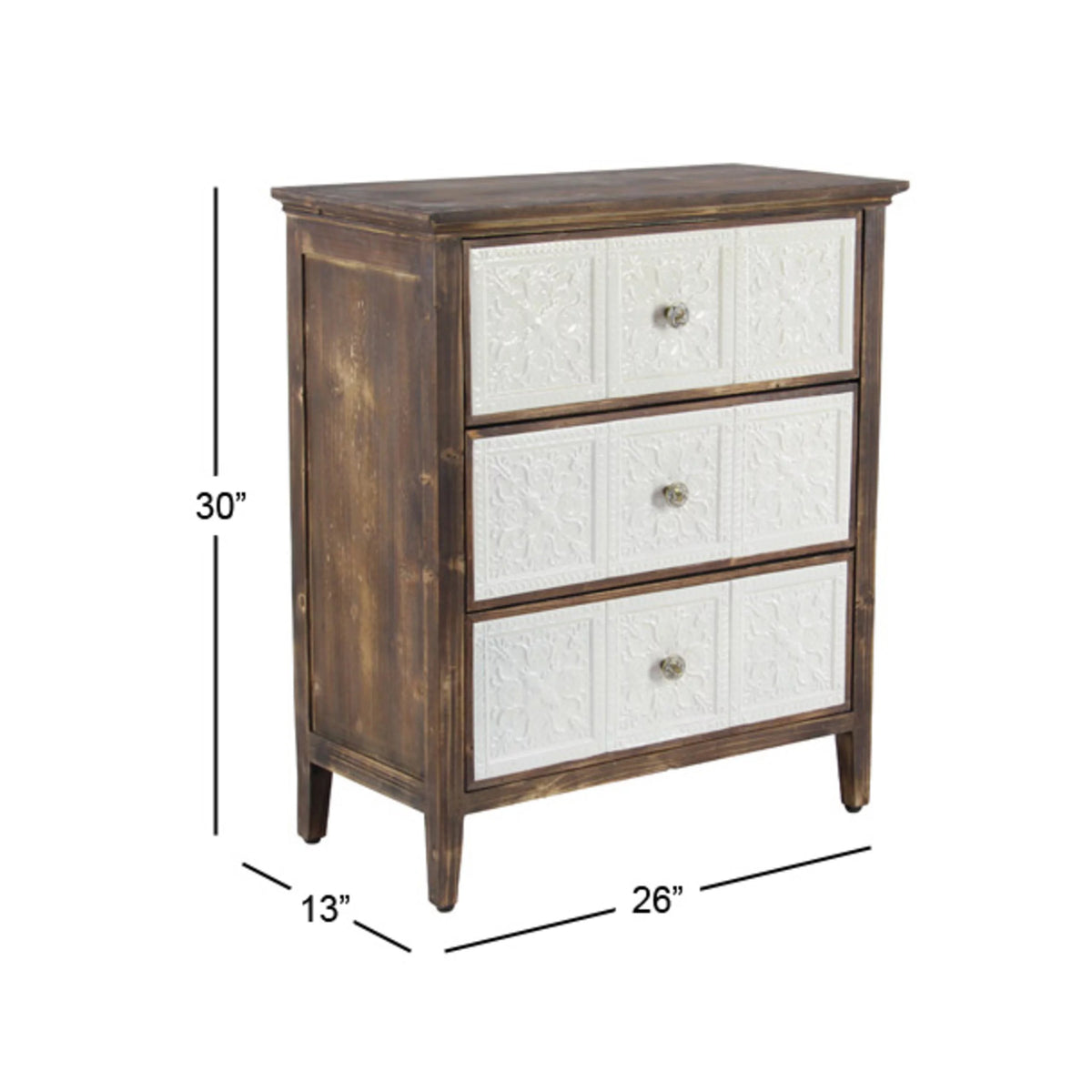 Brown Wood Farmhouse Cabinet G7647