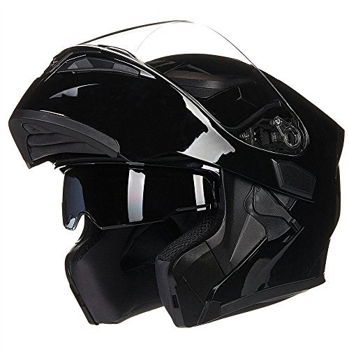 Motorcycle Dual Visor Flip up Modular Full Face Helmet DOT B960197