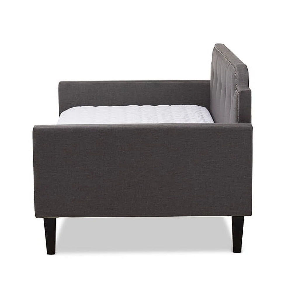 Grey Fabric Upholstered Twin Size Sofa Daybed M413307