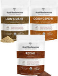 Organic Lion's Mane Reishi Cordyceps Mushroom Powders F981051