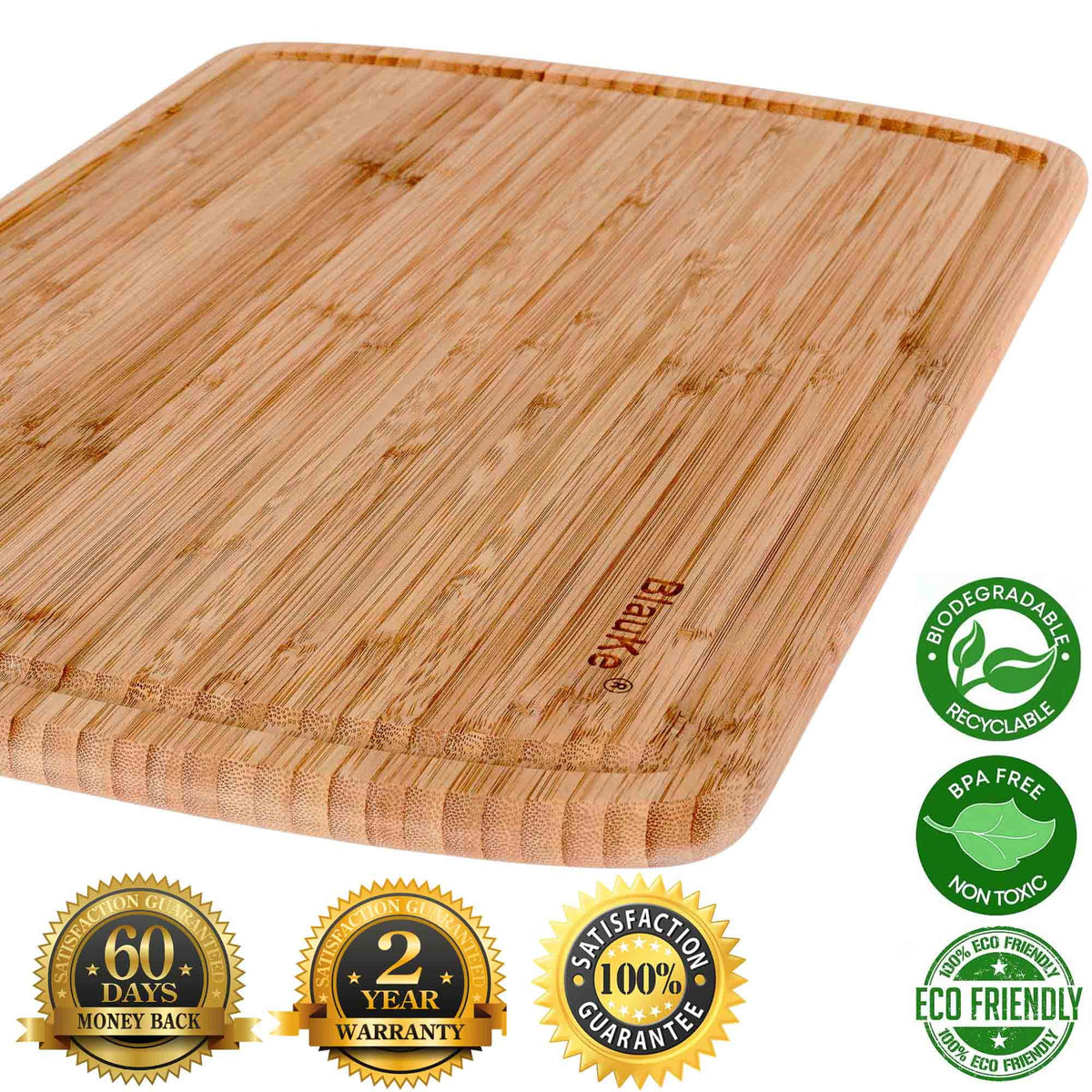 18x12" Bamboo Cutting Board with Juice Groove B362