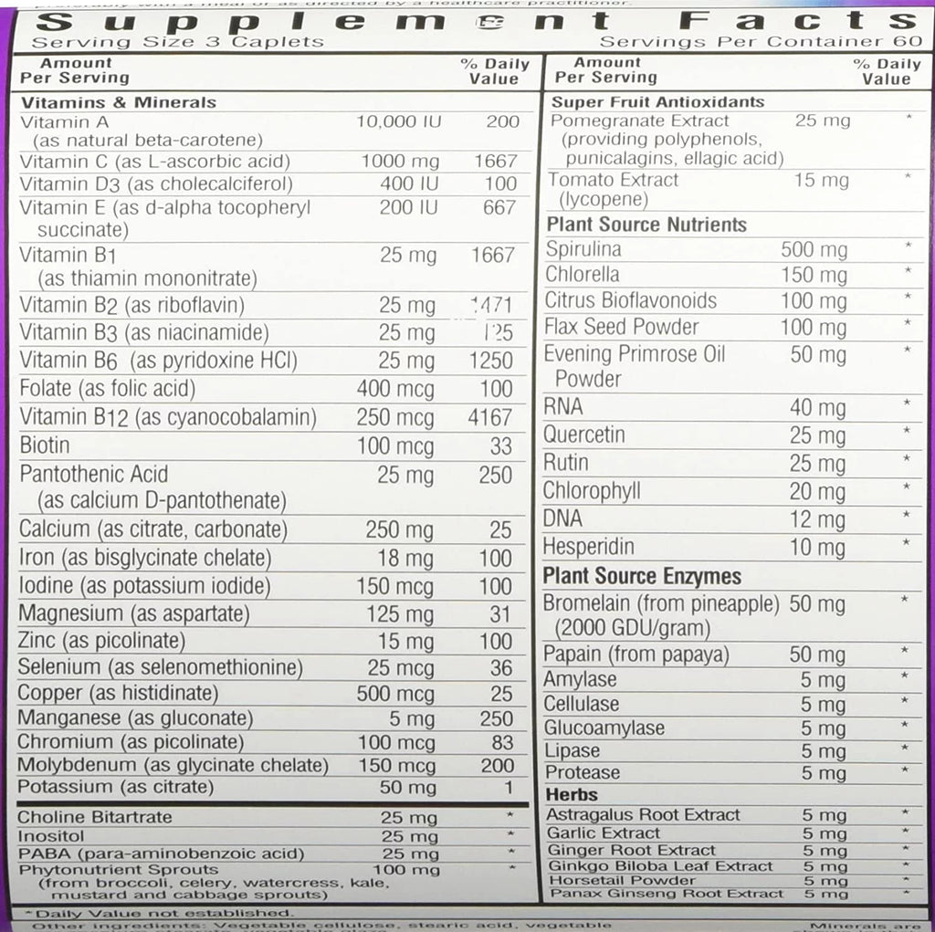 MultiNutrient Formula with Iron 180 Count J524