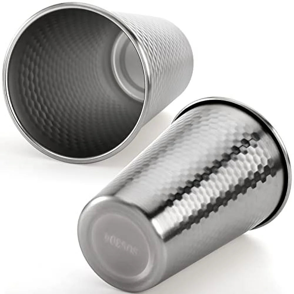 4 Pack Stainless Steel Pint Cups 17 OZ W623