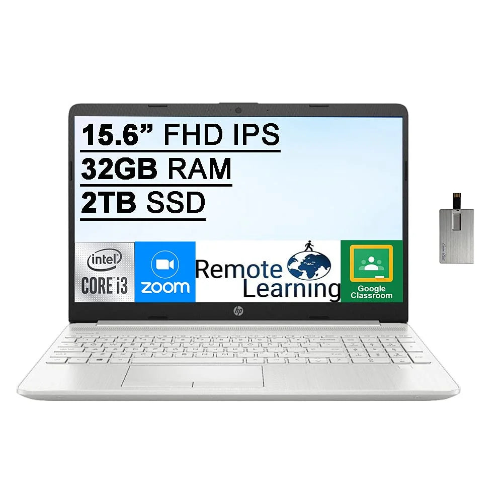 15.6" FHD IPS Laptop, Intel Core i3, 32GB RAM, 2TB SSD, Silver I434