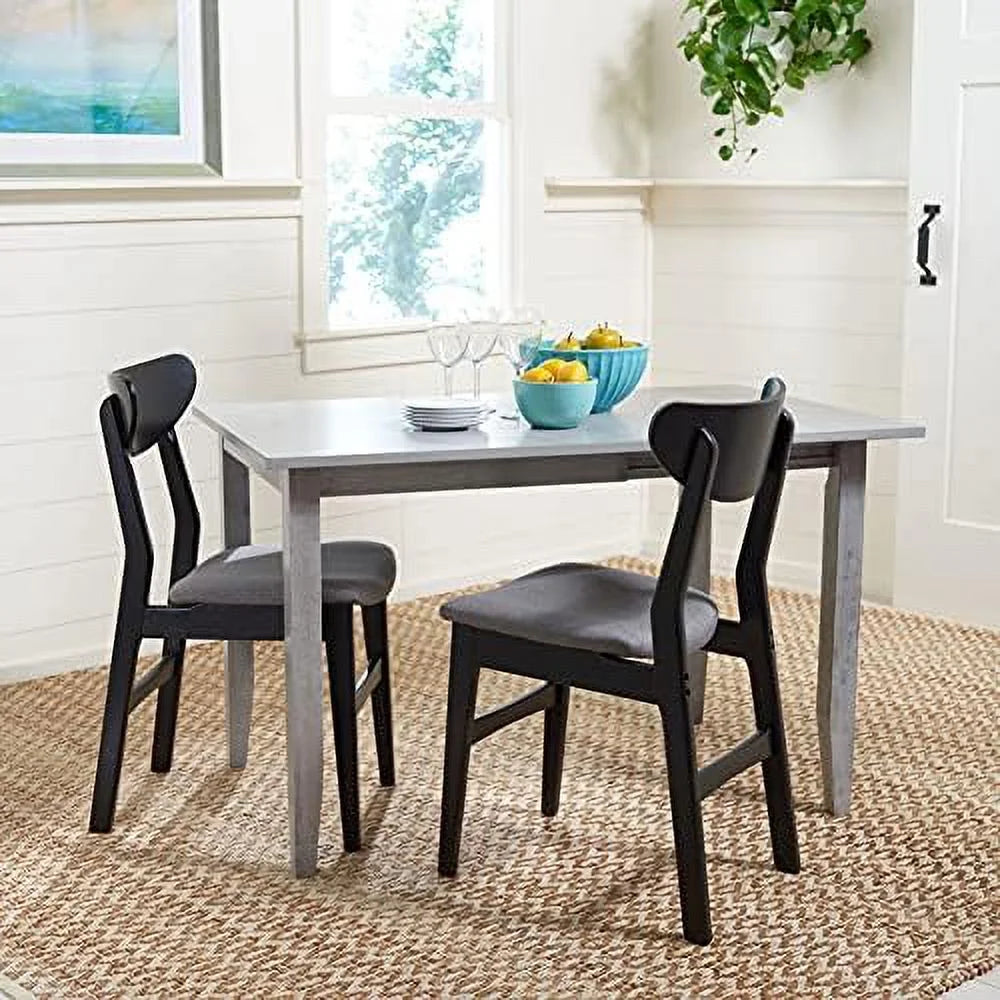 Dark Grey Drop End Leaf Dining Room Table T745