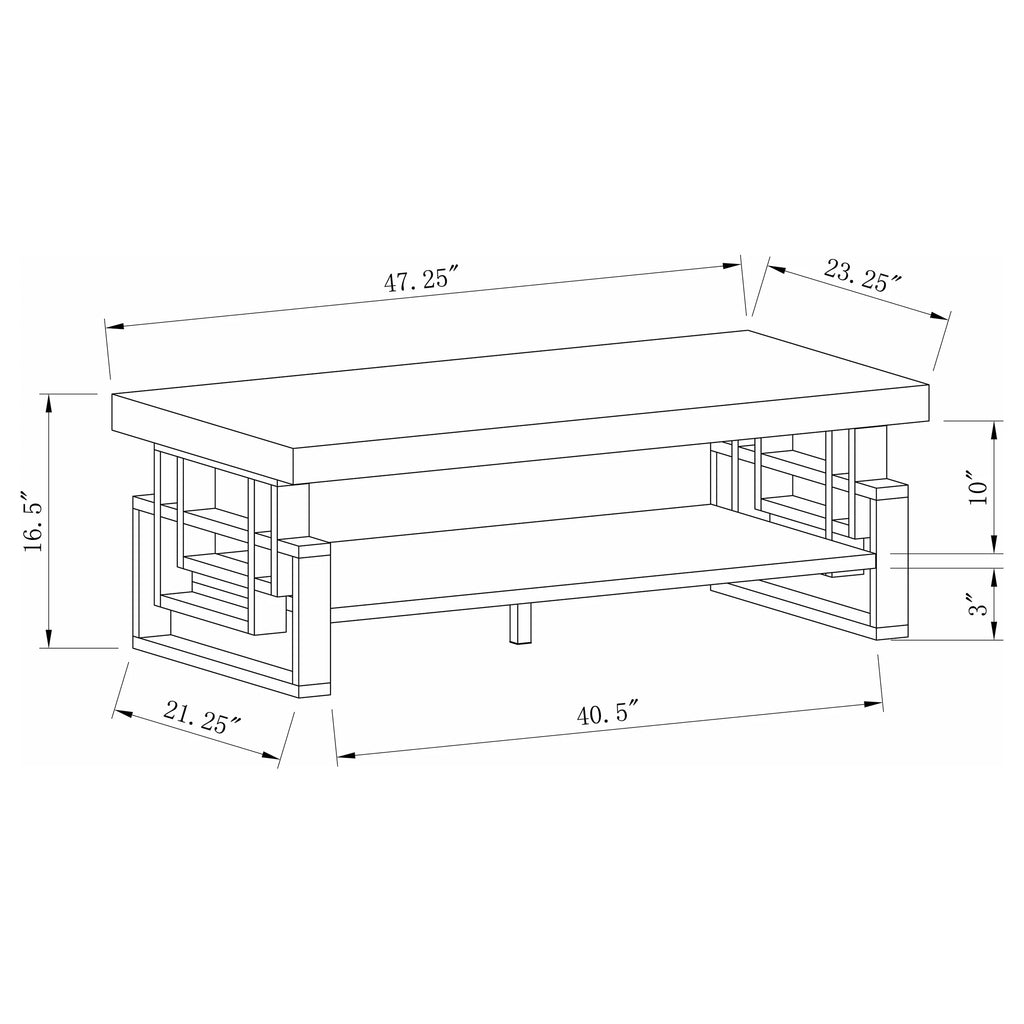 High Glossy White Coffee Table E221