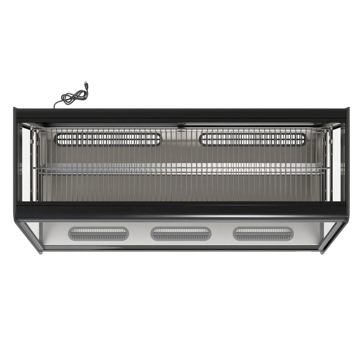 Black Countertop Bakery Display Refrigerator H115